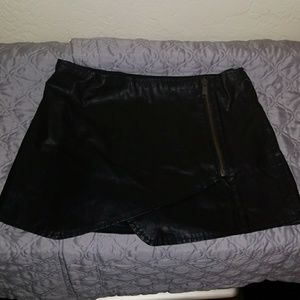 Free People Leather Skort